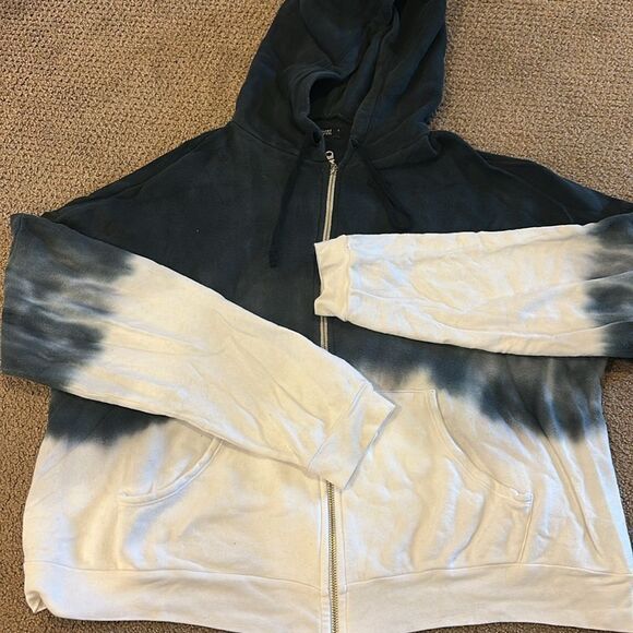 Michael Lauren Women’s Black & White Ombre Sweatshirt & Joggers Set - Size L - Picture 2 of 10